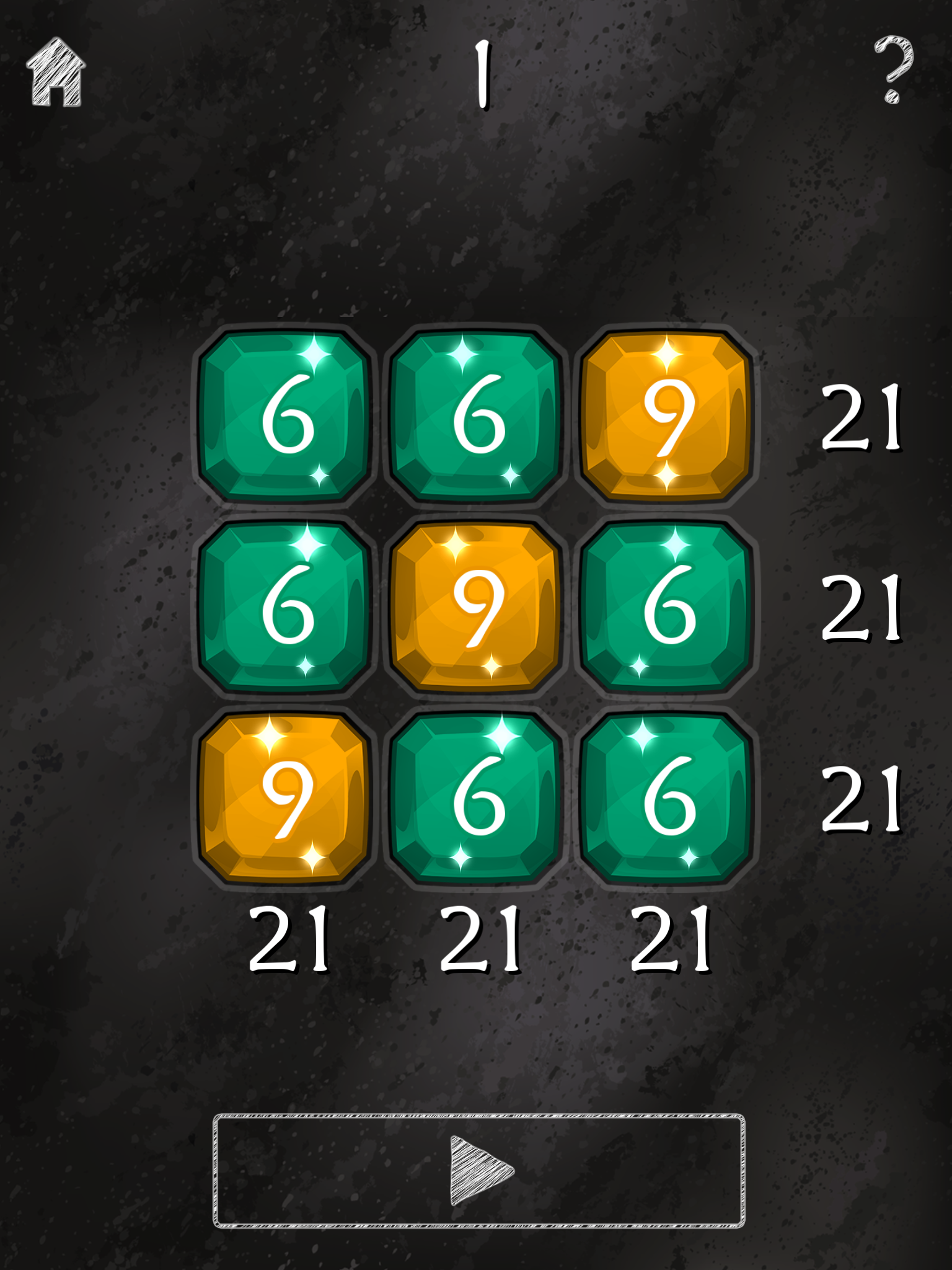 Cuplikan Layar Game XXI: 21 Puzzle Game