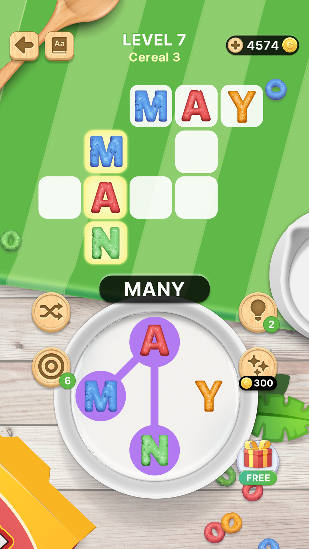 Word Cereal: cross & anagram Game Screenshot