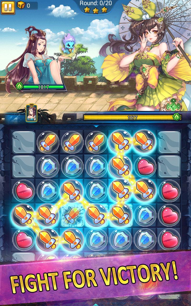 Beauties Battle - Girls&Puzzle Game Screenshot