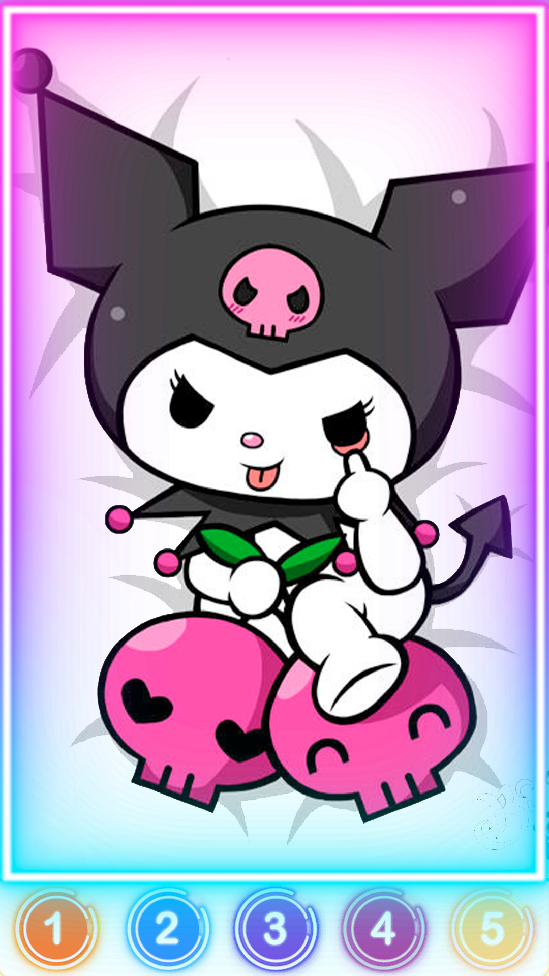 Captura de Tela do Jogo Kitten Sanrio Coloring Book