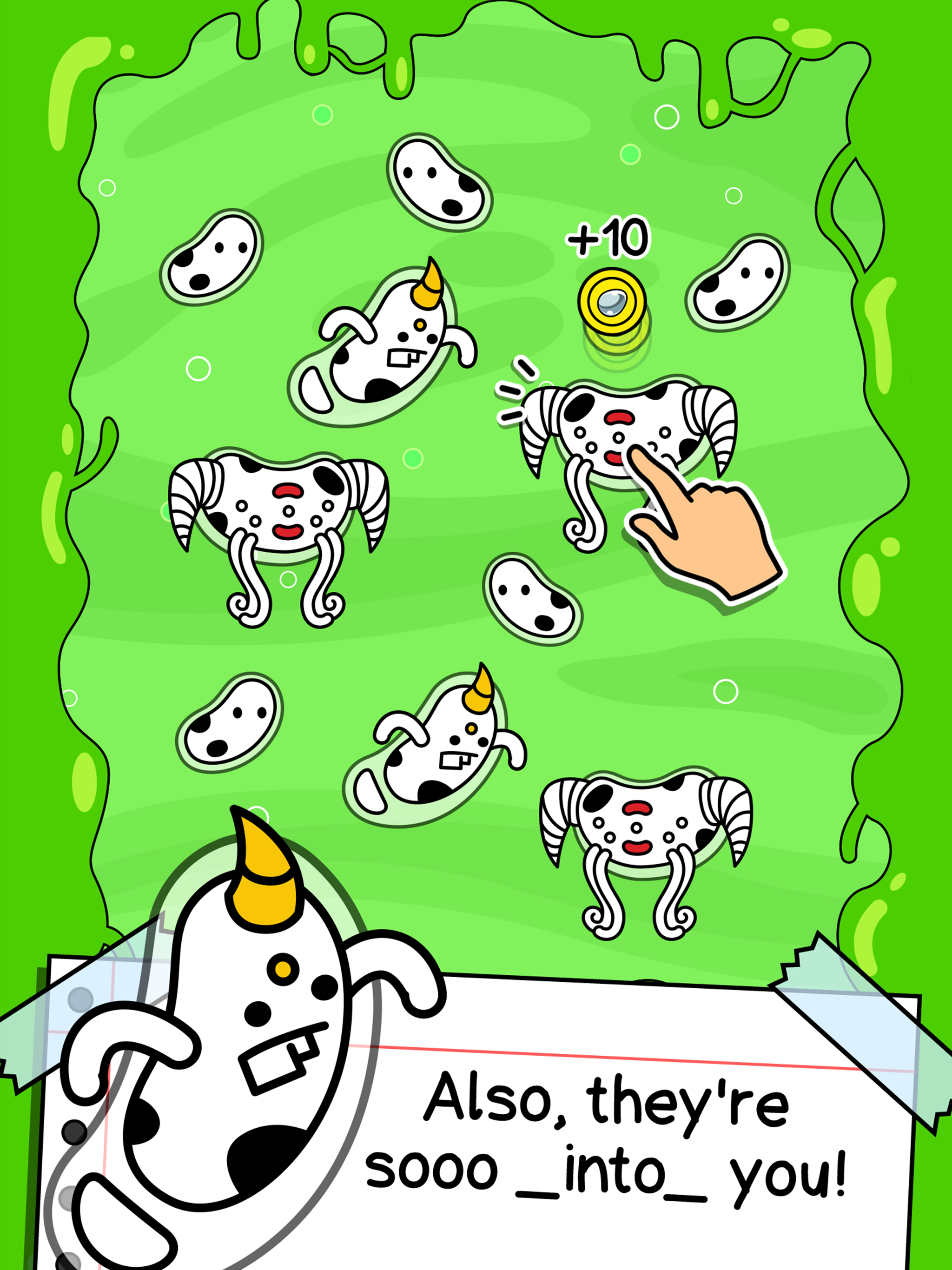 Скриншот игры Bacteria Evolution: Idle Merge