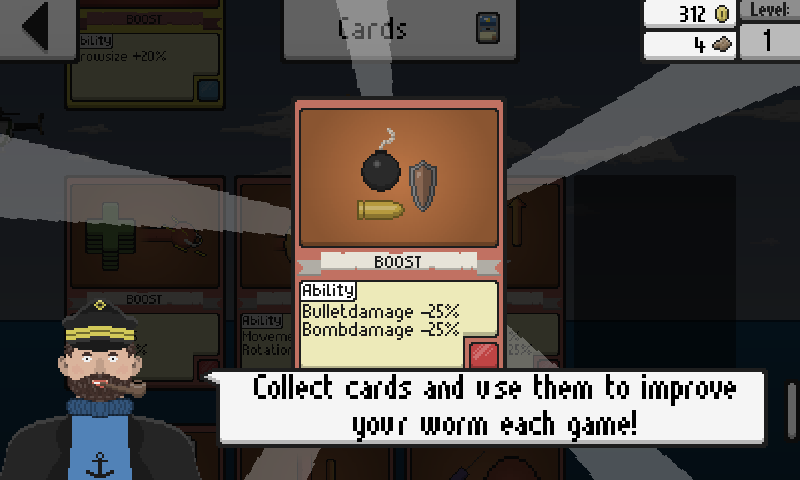 Prehistoric worm Deep sea ゲームのスクリーンショット