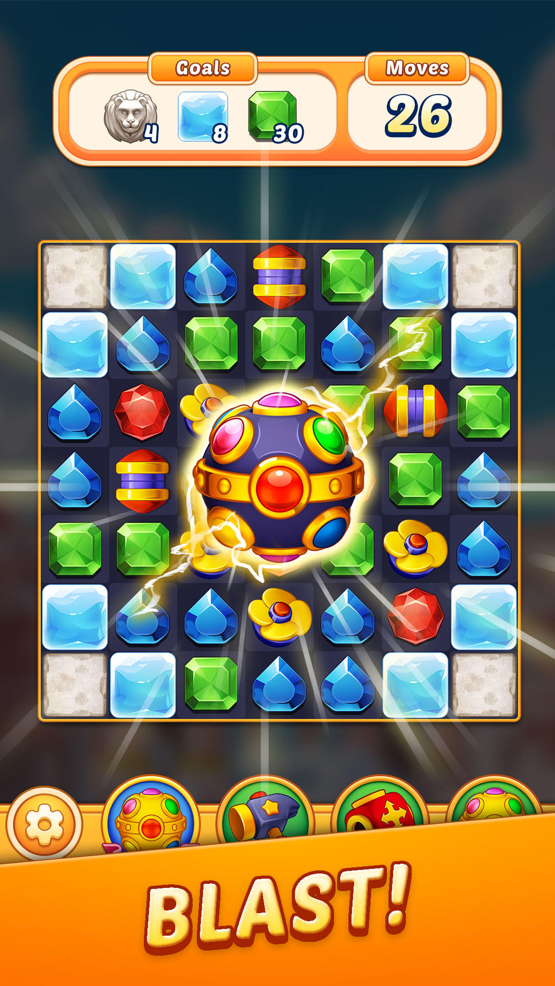 Mystic Rome - Match 3 Games Game Screenshot