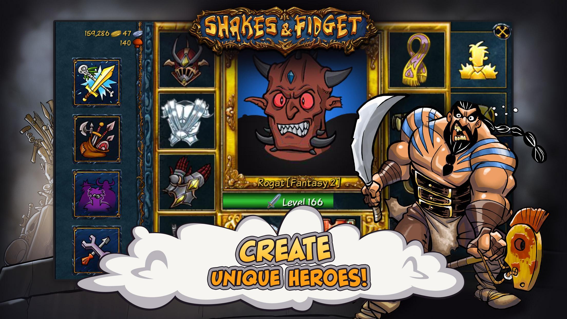 Скриншот игры Shakes and Fidget Retro