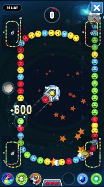 SpaceBlockBuster: MarbleBattle Game Screenshot