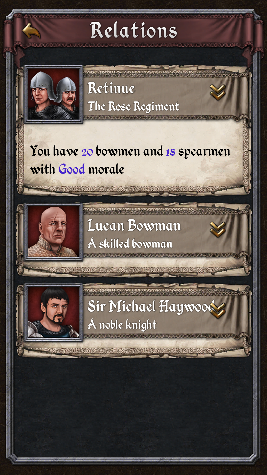 Crusader Kings: Chronicles 게임 스크린샷