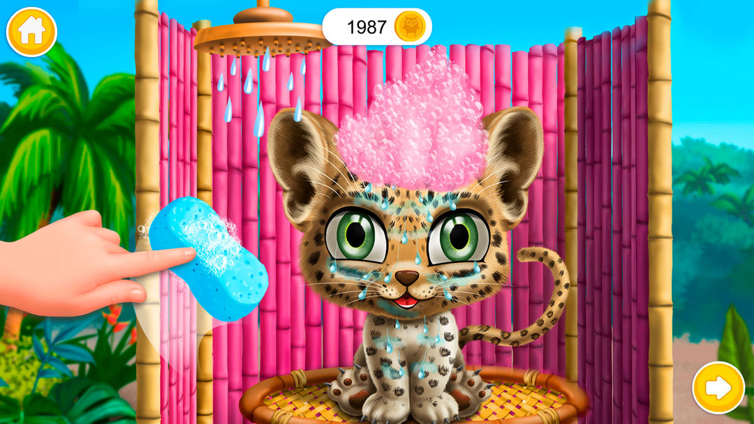 Screenshot of Baby Jungle Animal Hair Salon
