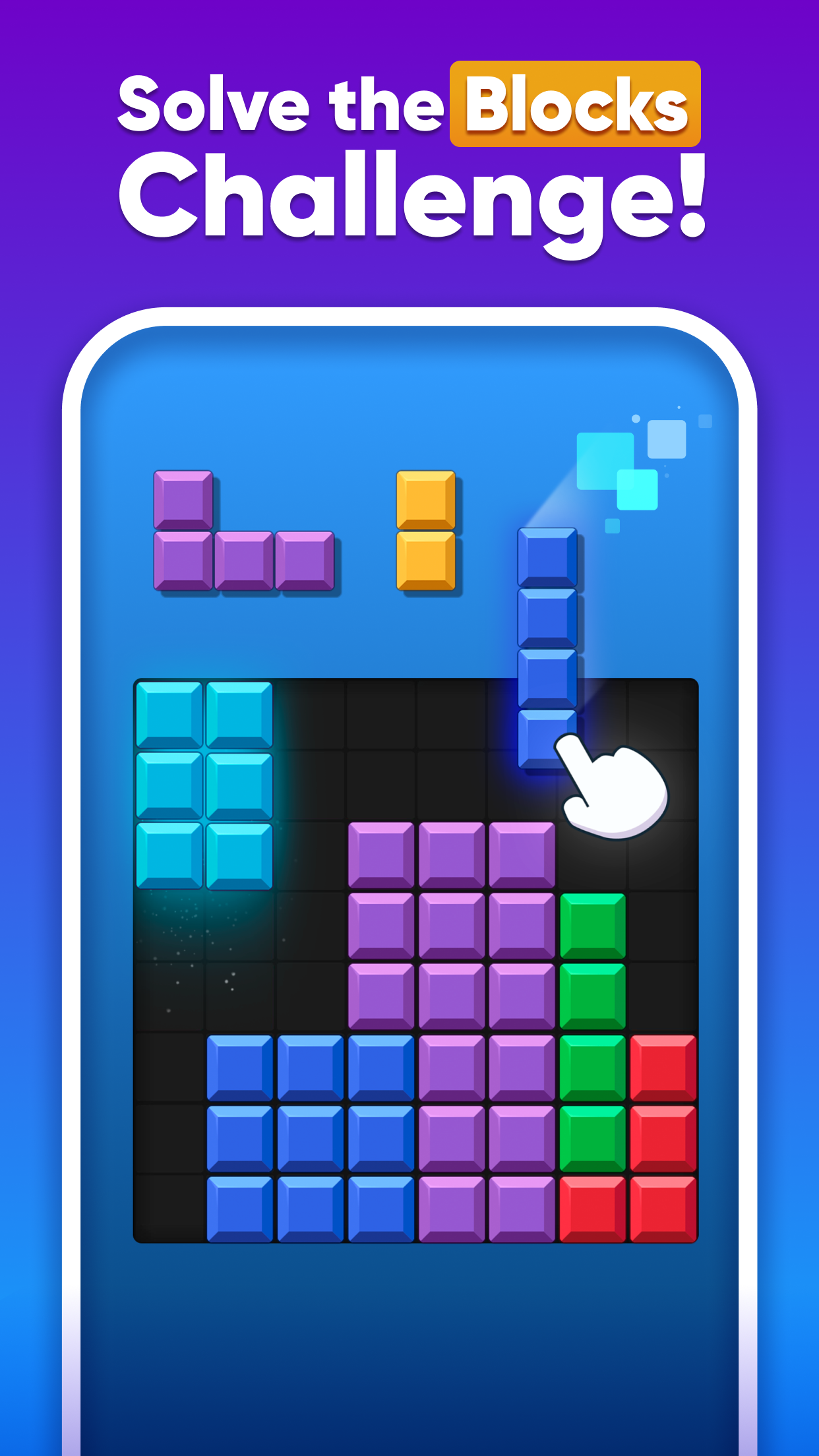 Screenshot 1 of Blocky Quest - ល្បែងផ្គុំរូបបុរាណ 1.0.22