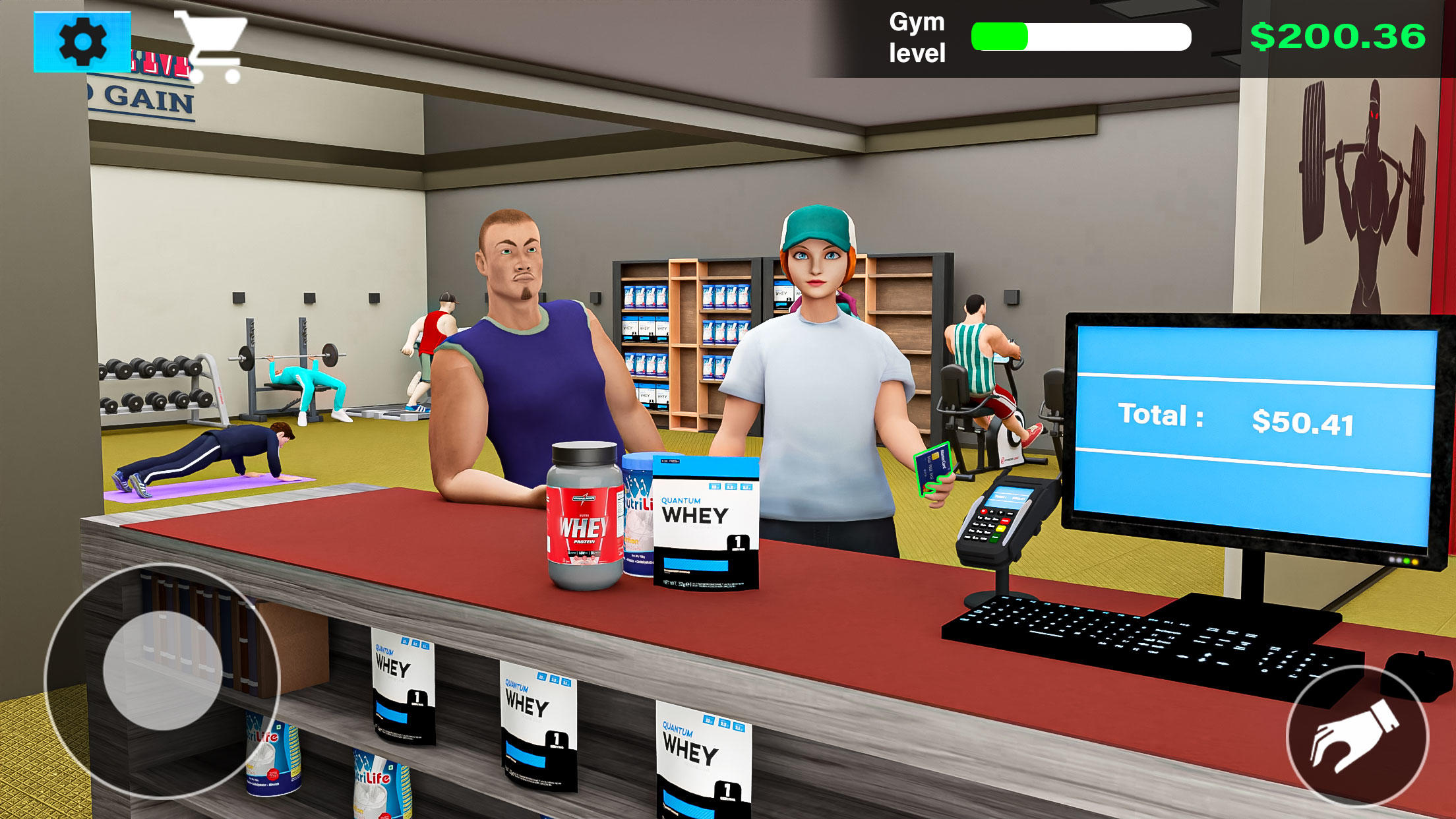 Gym Store Manager Simulator Game Screenshot