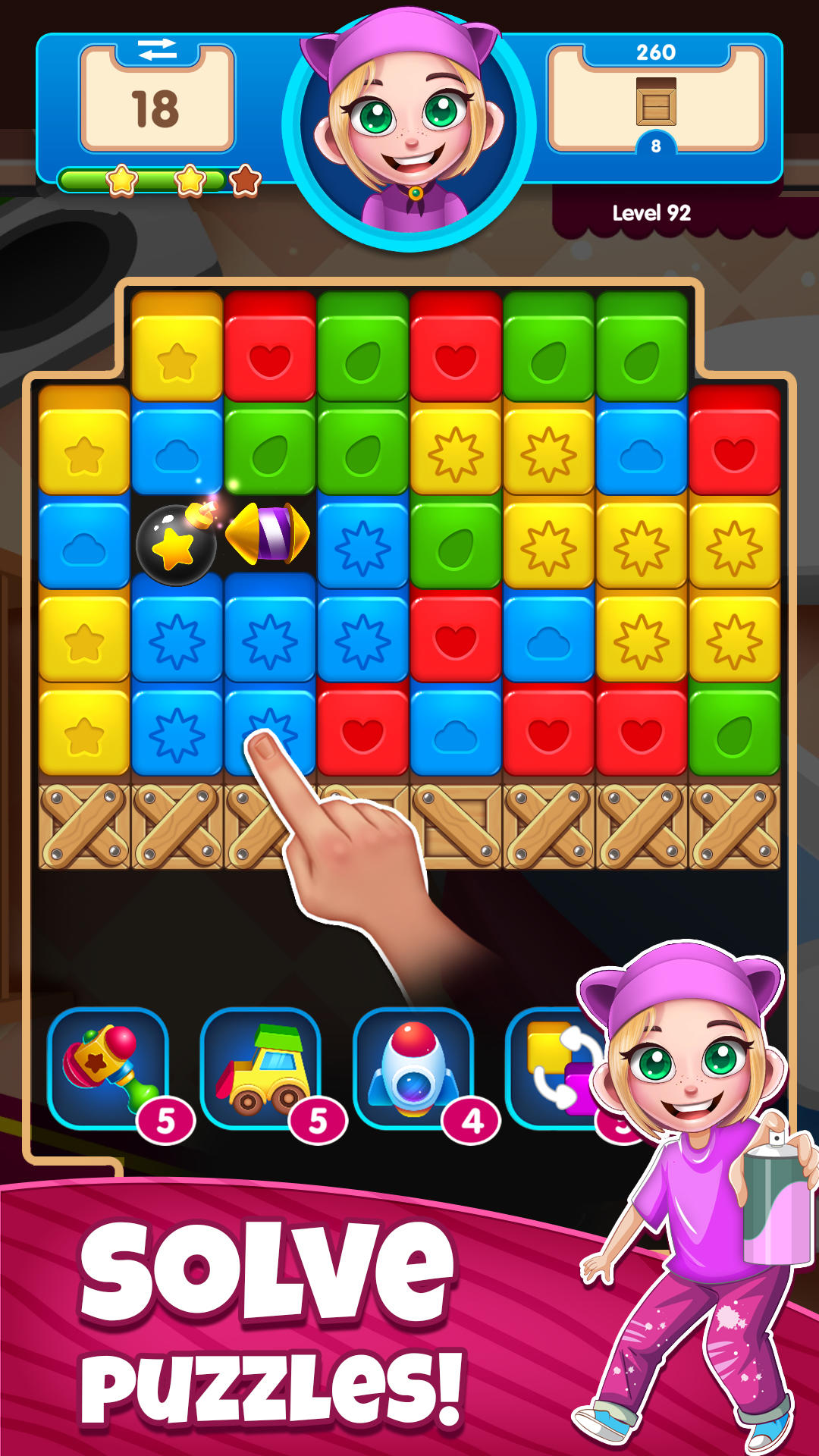 Toon Block Blast Toys: Match 3 android iOS-TapTap