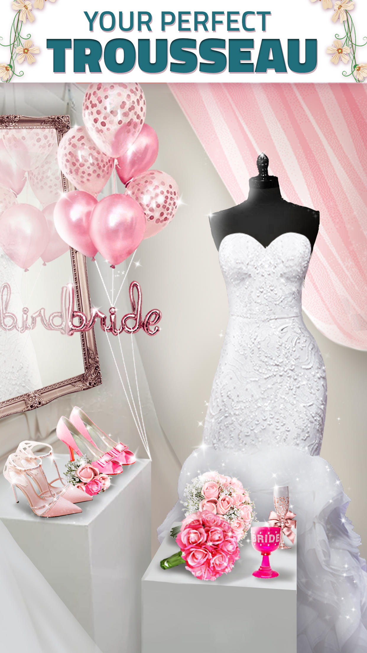 Super Wedding Dress Up Stylist Game Screenshot