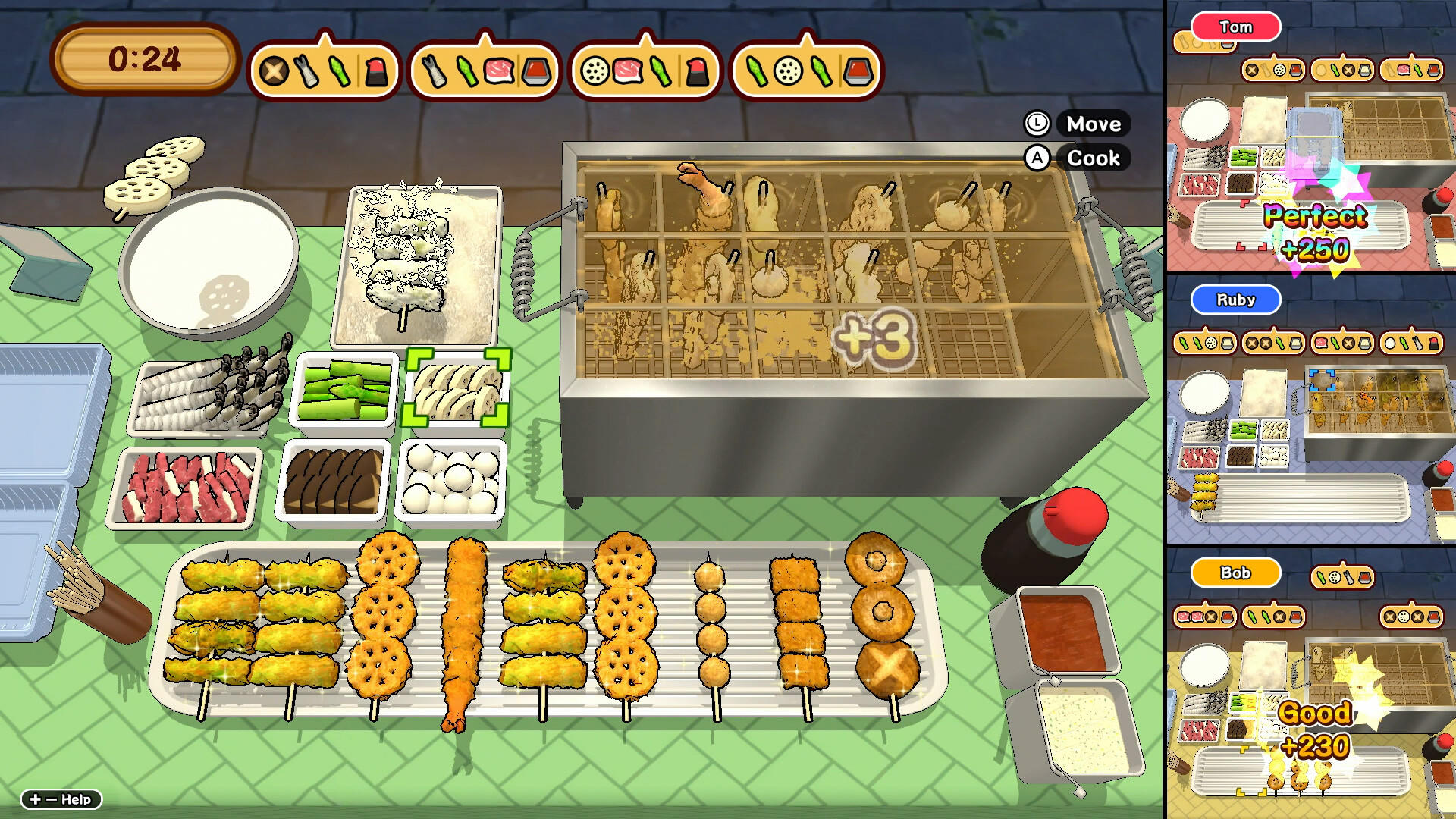 Make it! Kushikatsu Game Screenshot