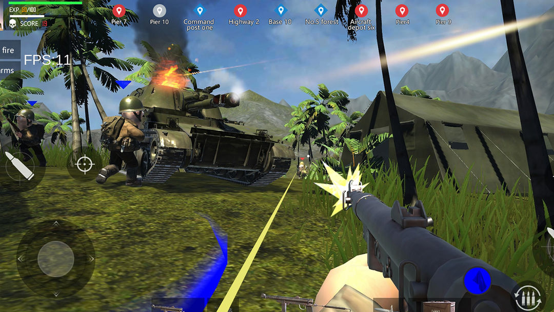 Screenshot of Pacifix War Iwo Jima:WW2 fps
