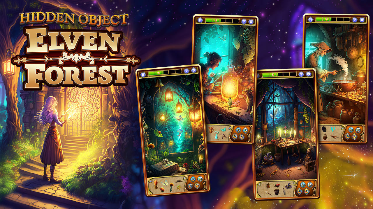 Captura de Tela do Jogo Hidden Object - Elven Forest