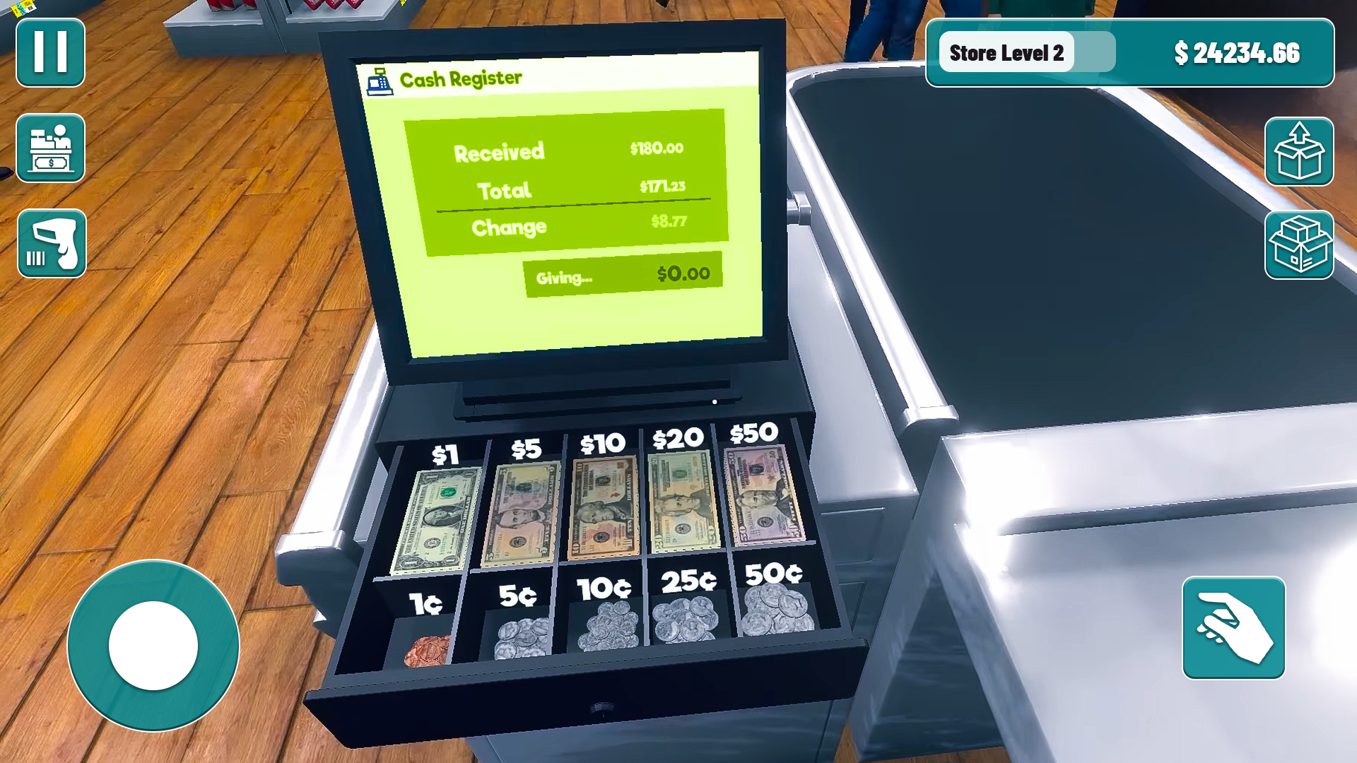 Supermarket Cashier Manager Game Screenshot