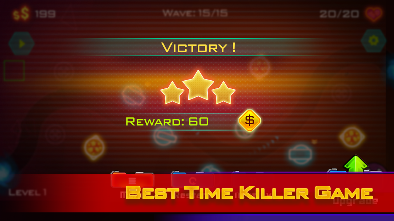 Tower Defense: Geometry War Game Screenshot