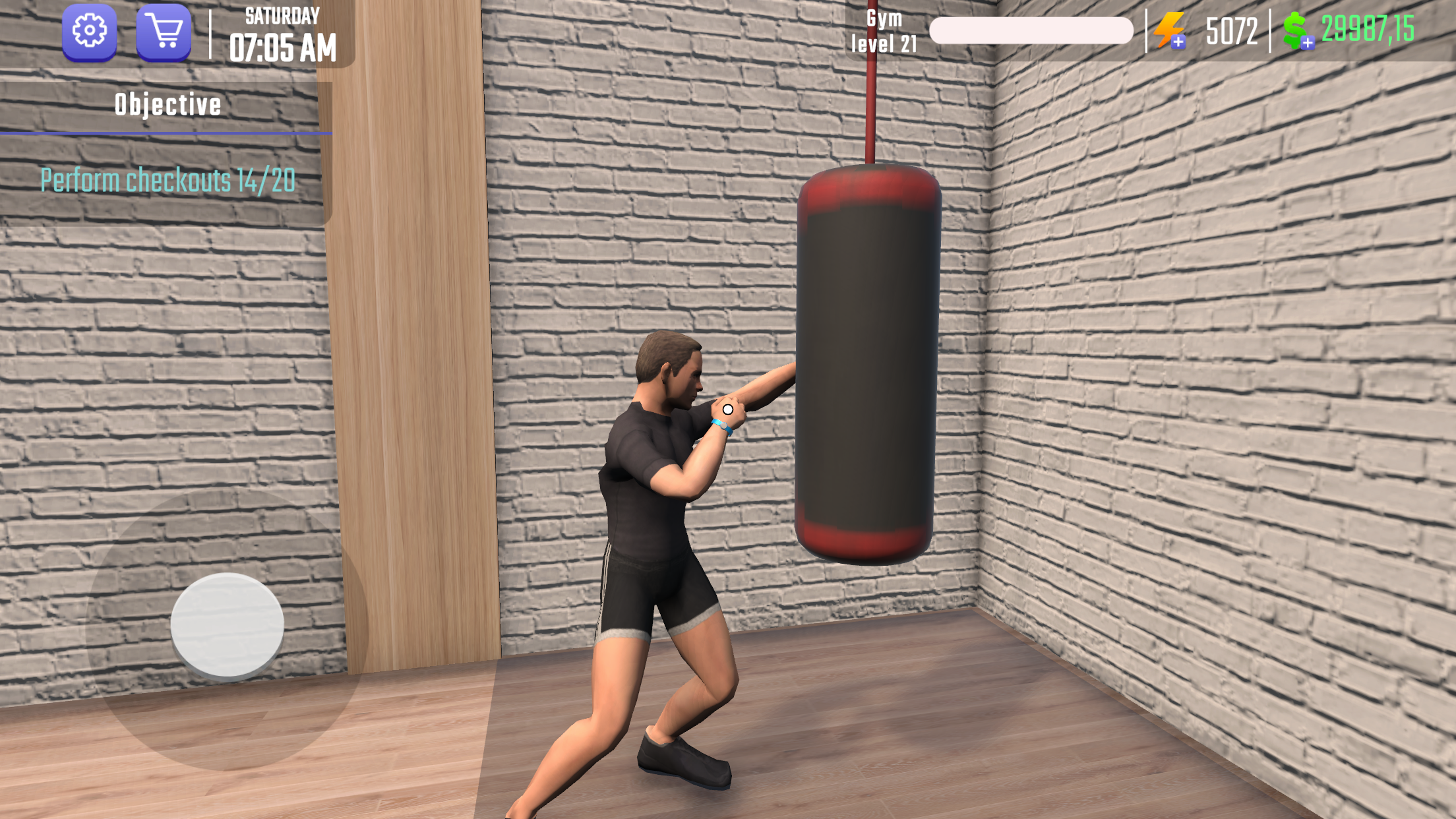 Gym Simulator 3D Fitness Store Game Screenshot