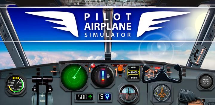 Banner of Pilot Airplane simulator 3D 