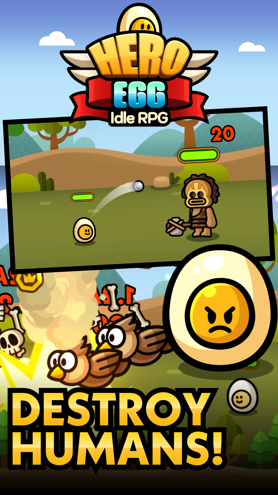 Screenshot 1 of Huevo de héroe: juego de rol inactivo 1.0.0
