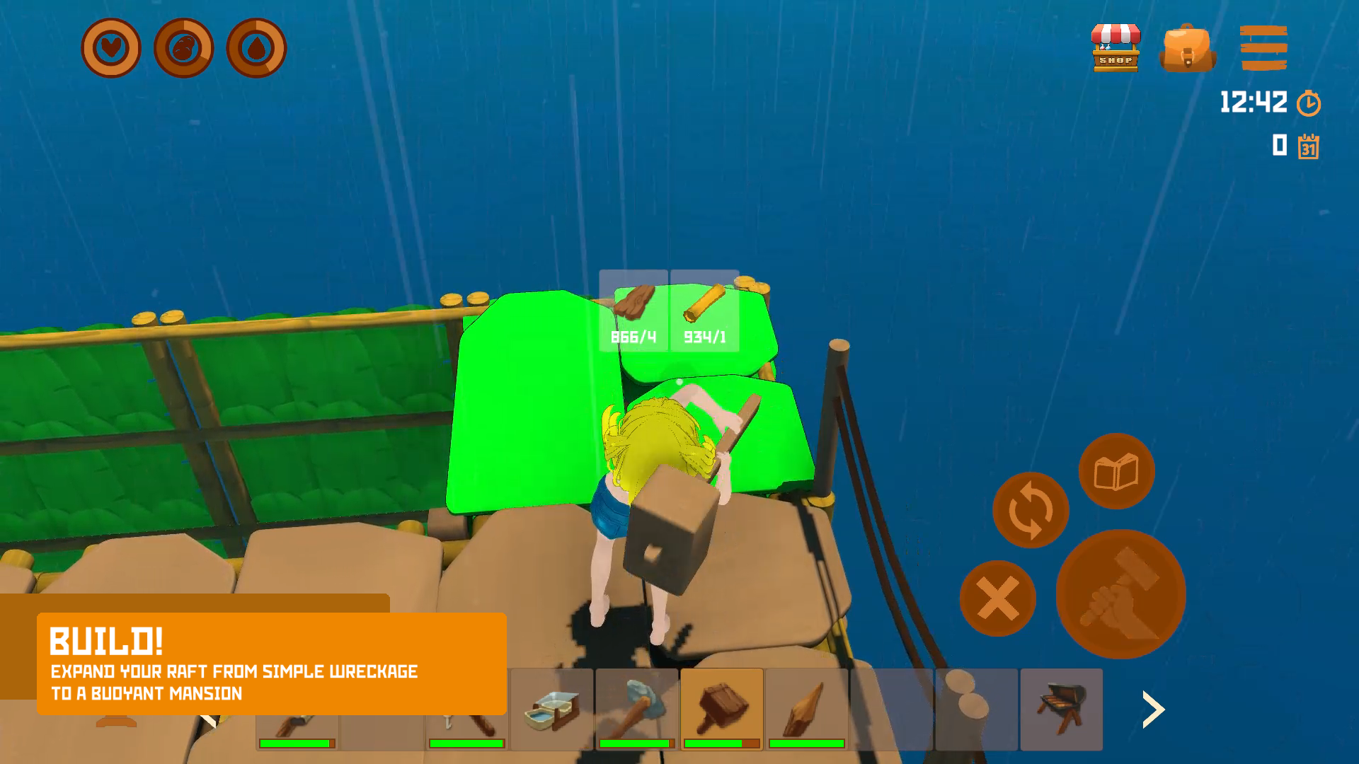 Screenshot of Raft Survival: Rising Seas