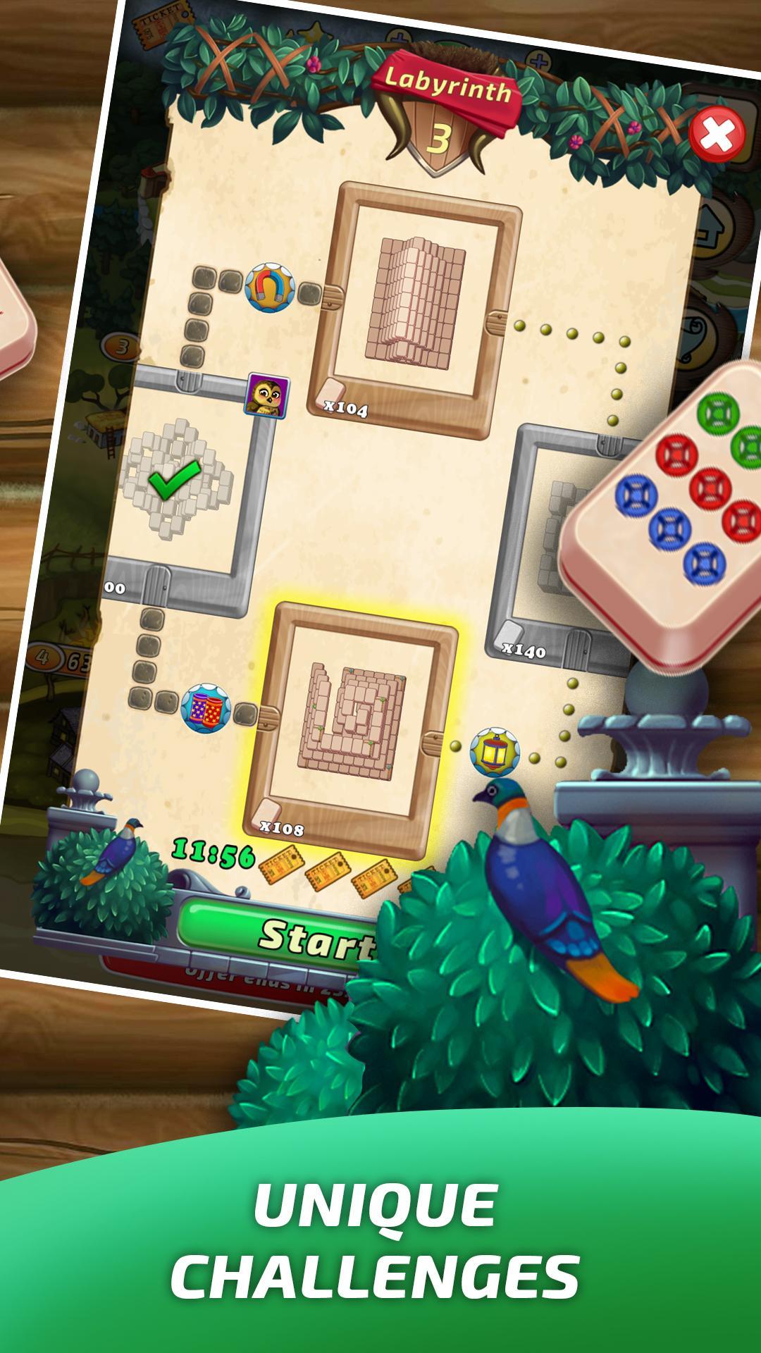 Mahjong Village Game Screenshot