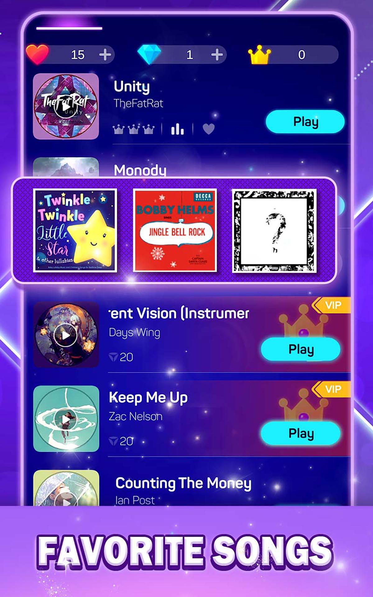 Screenshot of Dancing Line:rhythm game