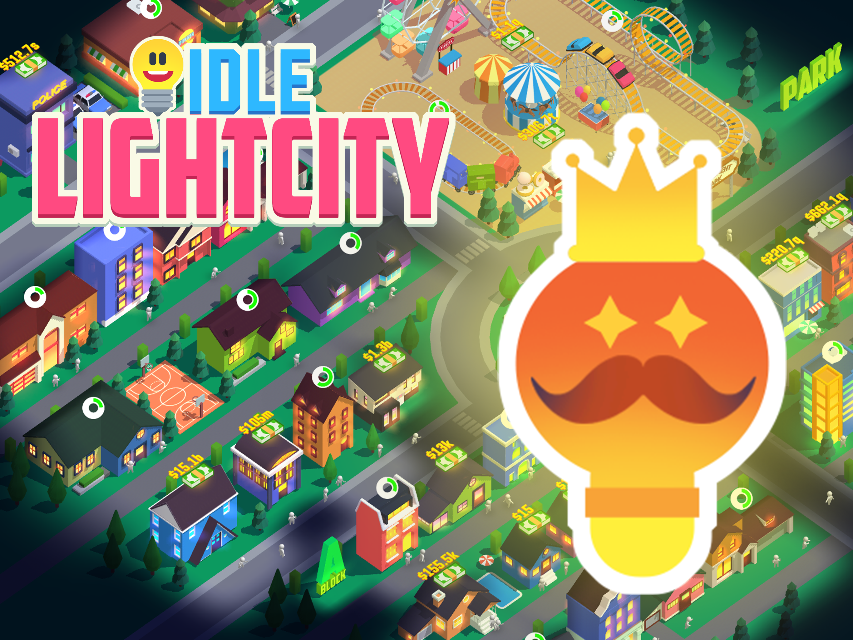 Idle Light City: Clicker Games screenshot game