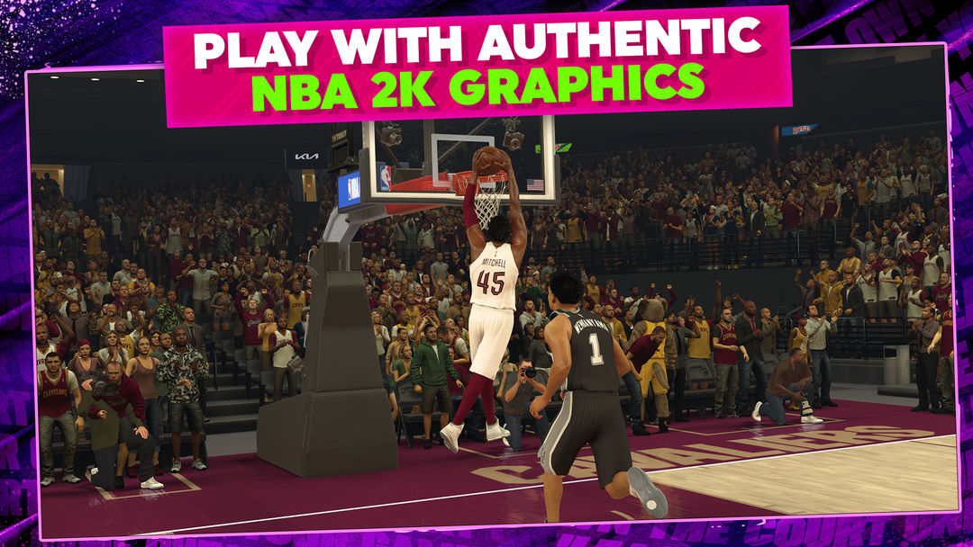 Screenshot of NBA 2K Mobile Basketball Game