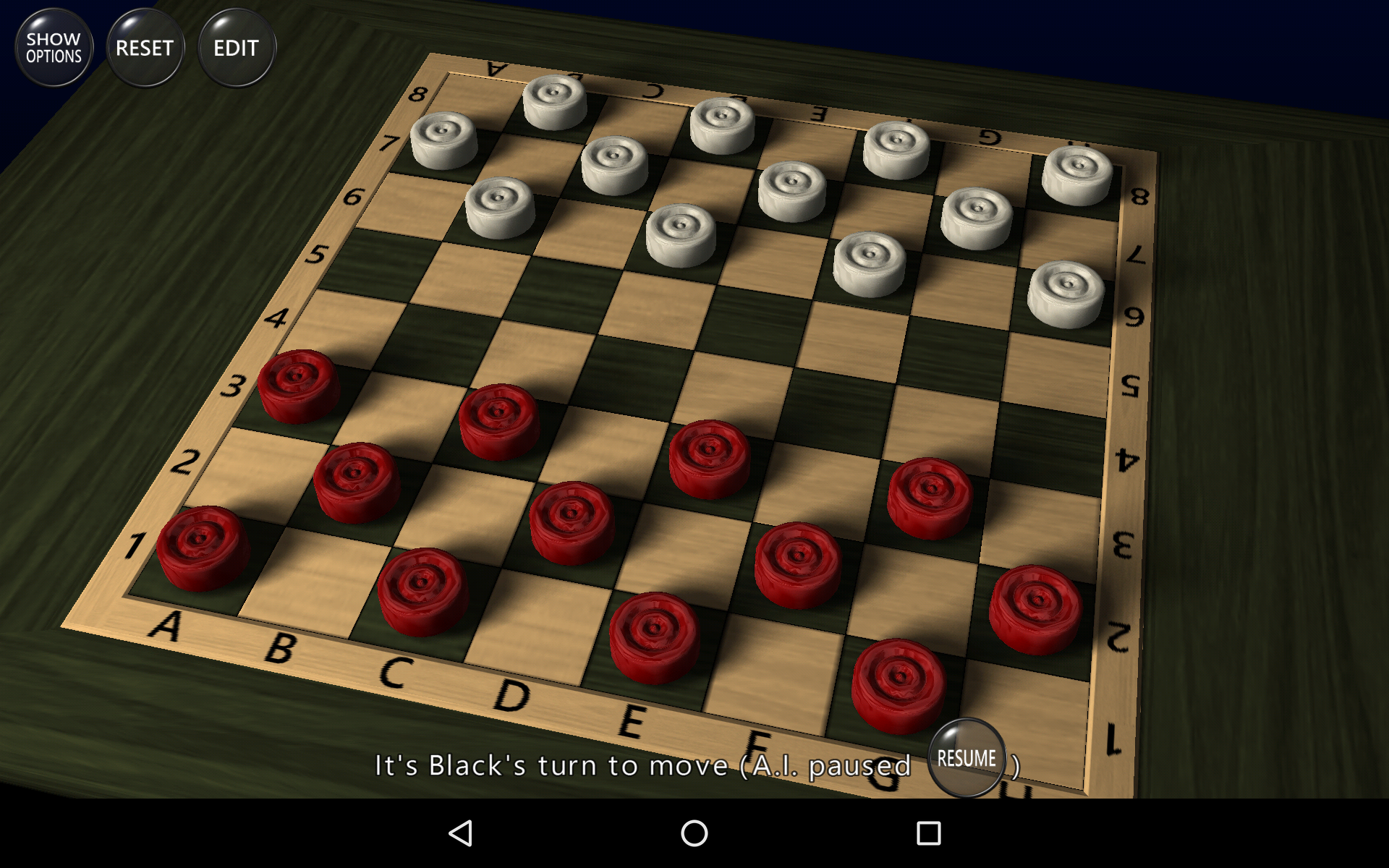 3D Checkers Game 遊戲截圖