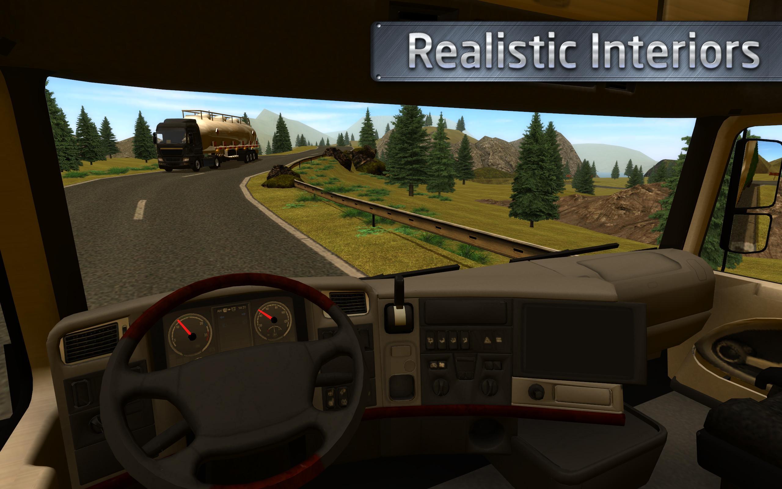 European Truck Simulator Game Screenshot