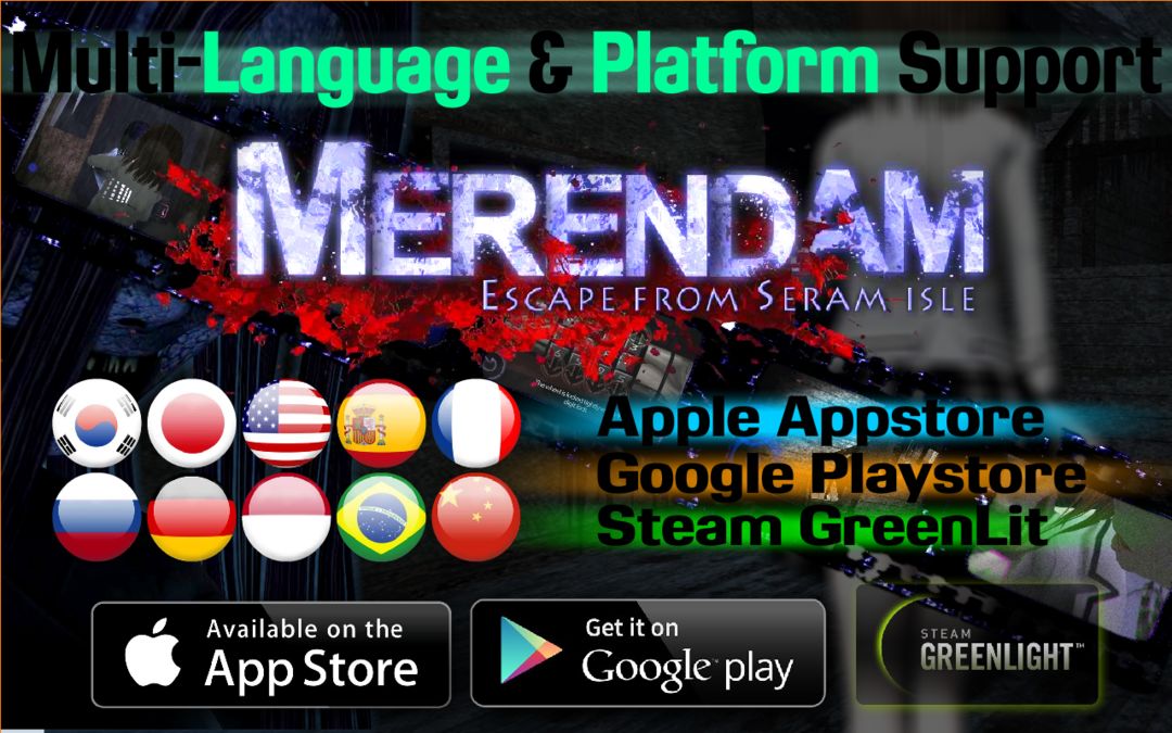 Screenshot of Merendam horror adventure room