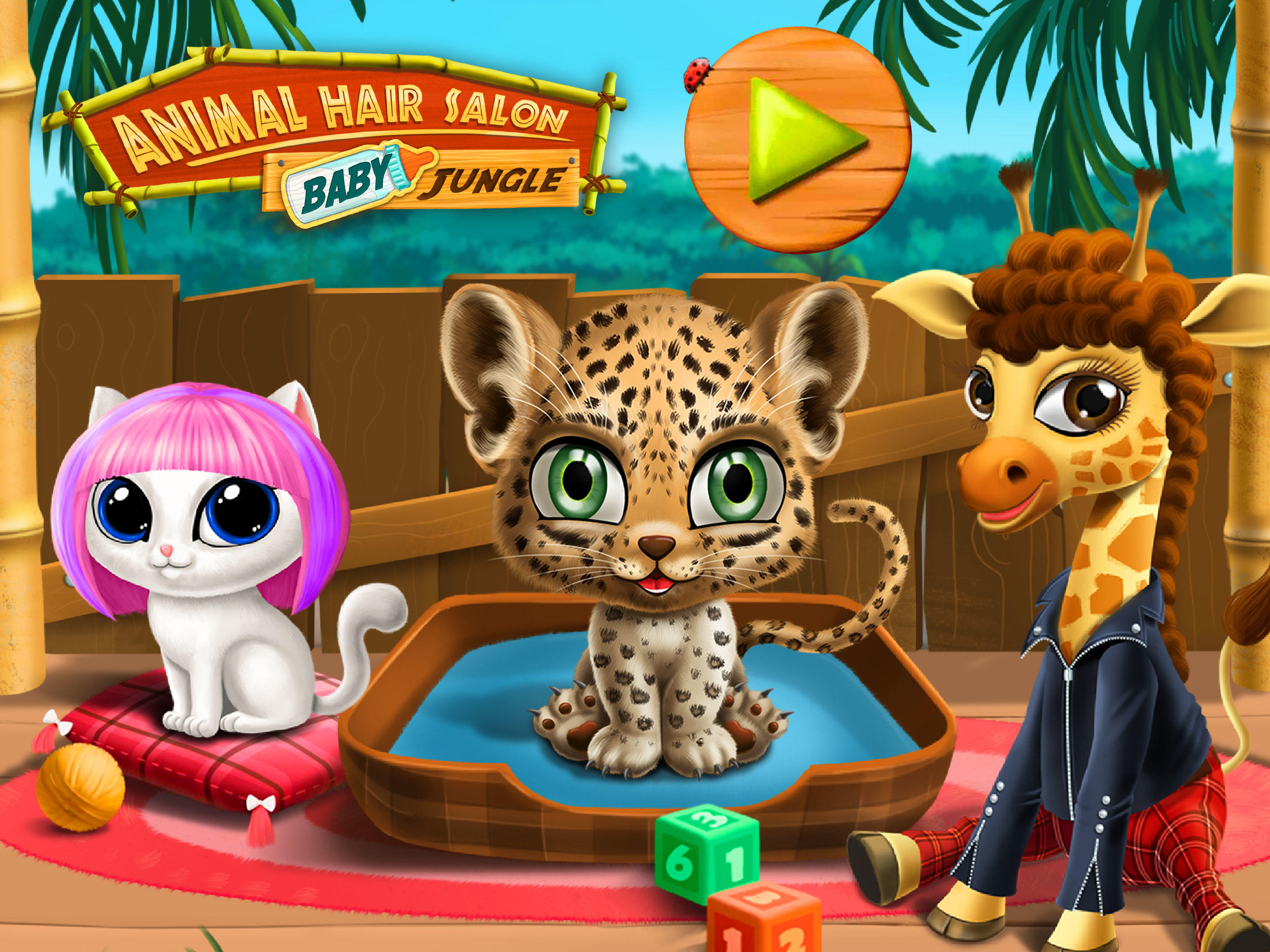 Baby Jungle Animal Hair Salon ゲームのスクリーンショット