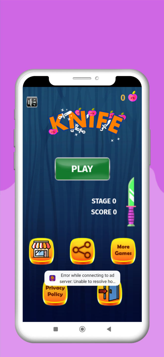 Cuplikan Layar Game Knife Spin Shooter