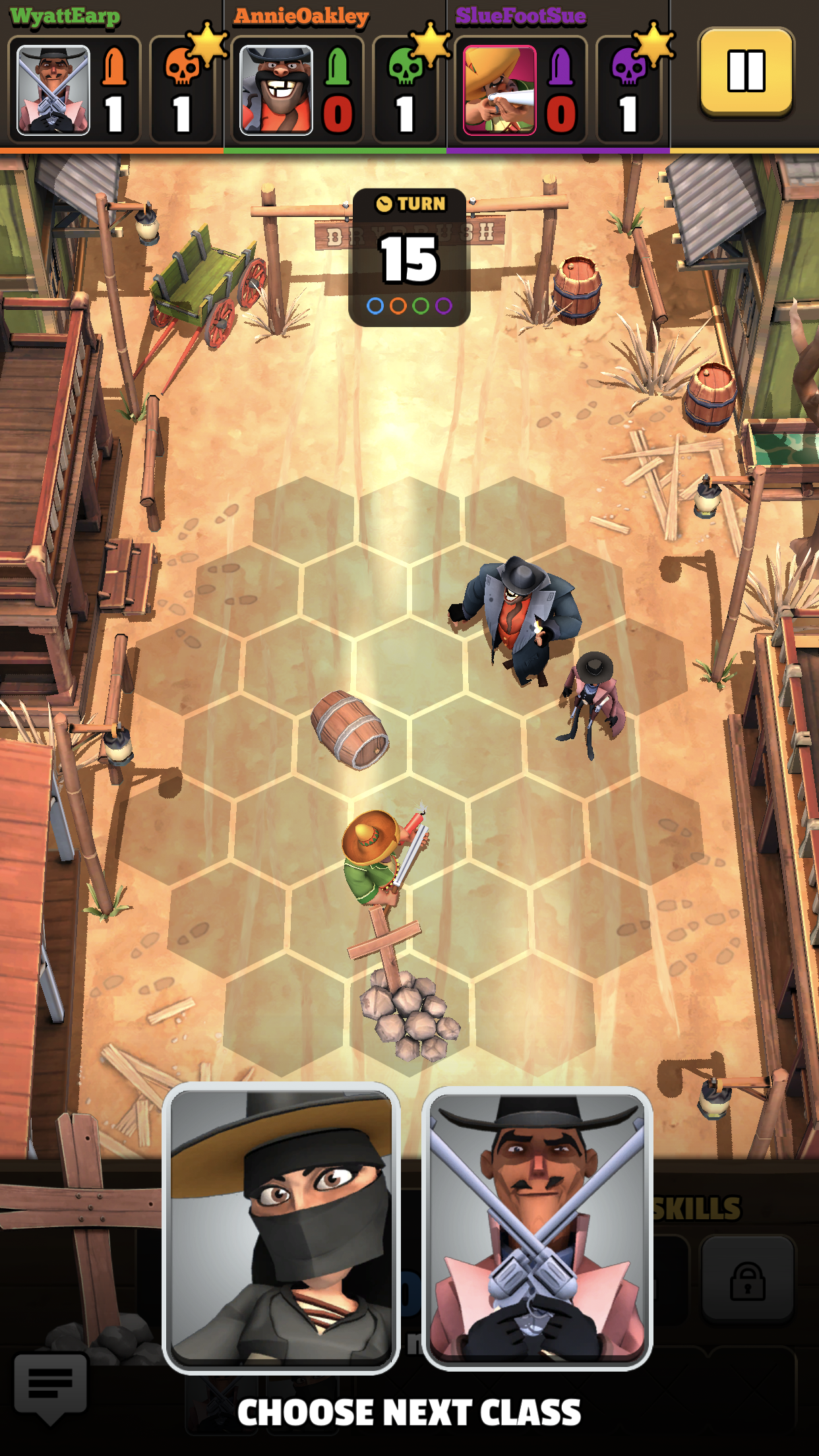 Pocket Cowboys: Wild West Standoff Game Screenshot