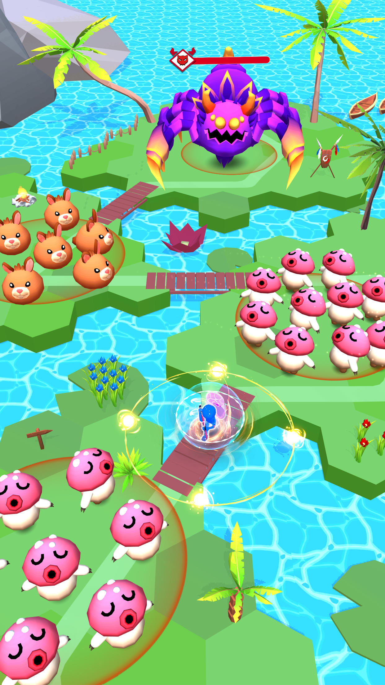 Idle Shooter: Camping Land Game Screenshot