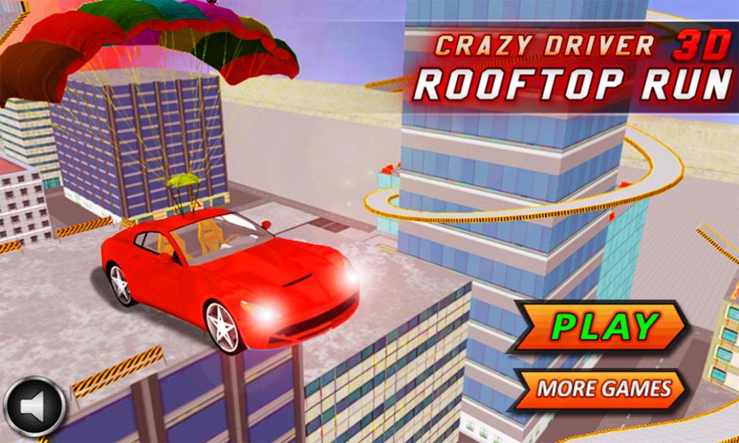 疯狂的司机屋顶运行3D ภาพหน้าจอเกม