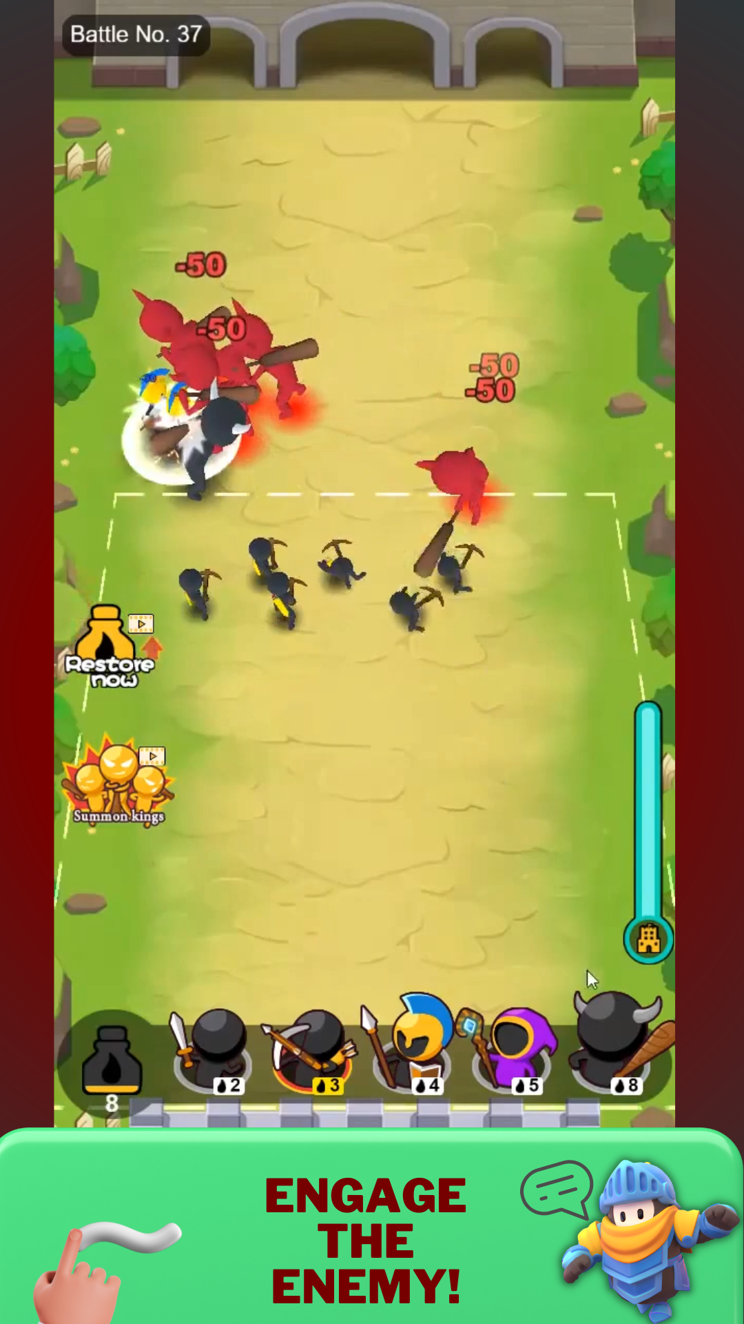 Screenshot of Fall Guys Draw attack