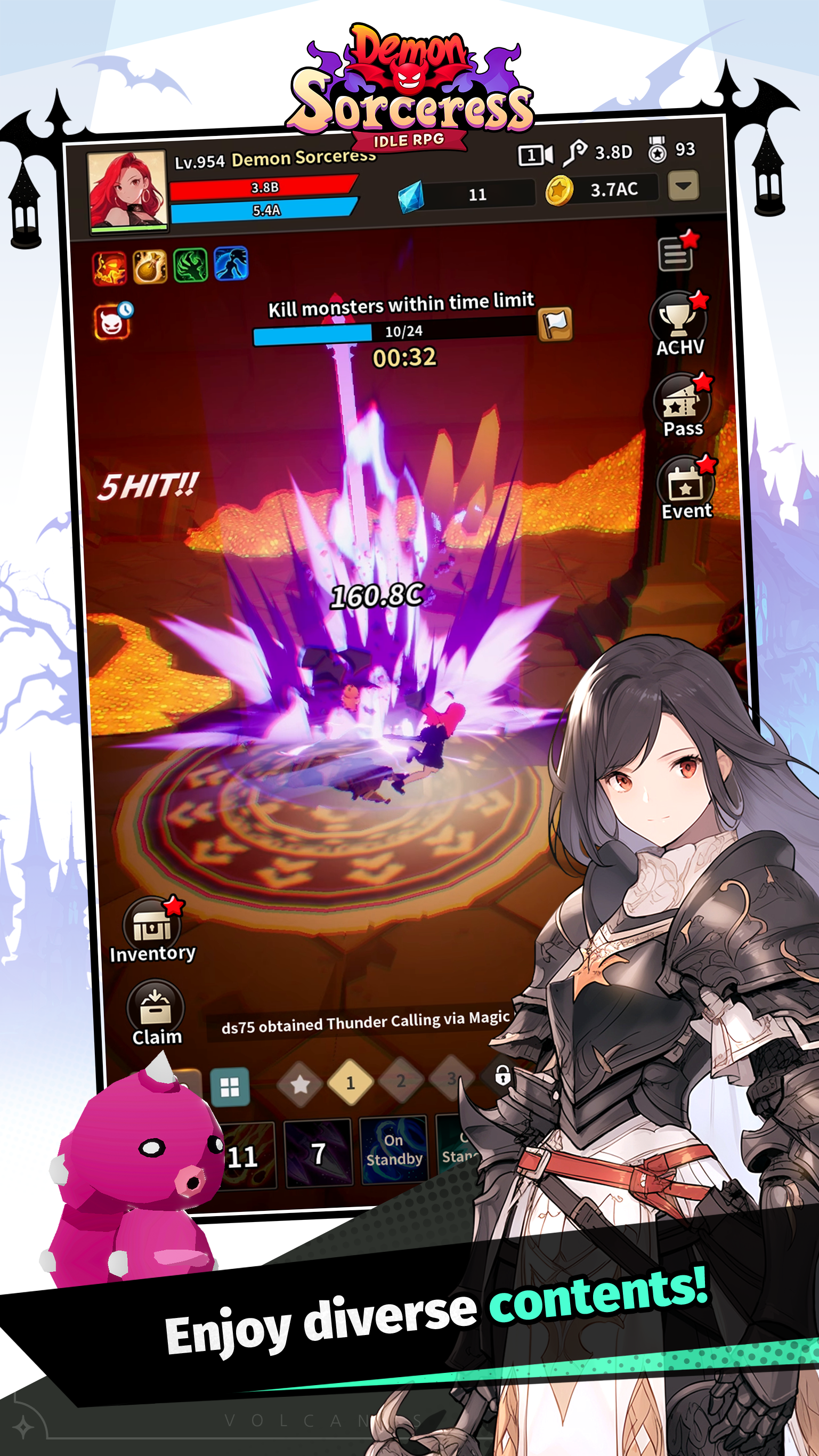 Demon Sorceress : Idle RPG Game Screenshot