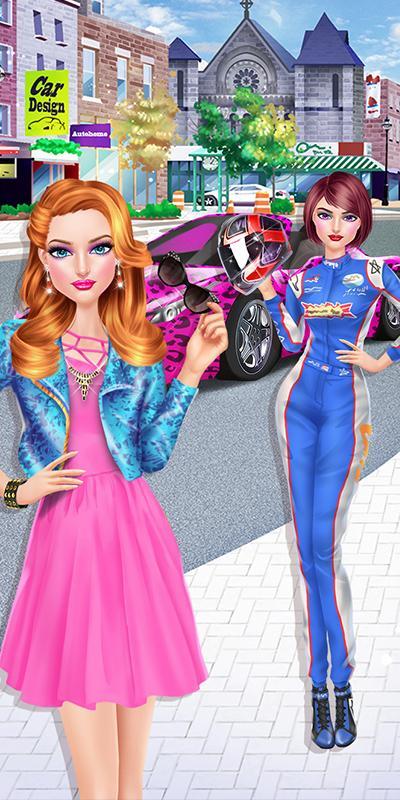 Captura de Tela do Jogo Fashion Car Salon - Girls Game