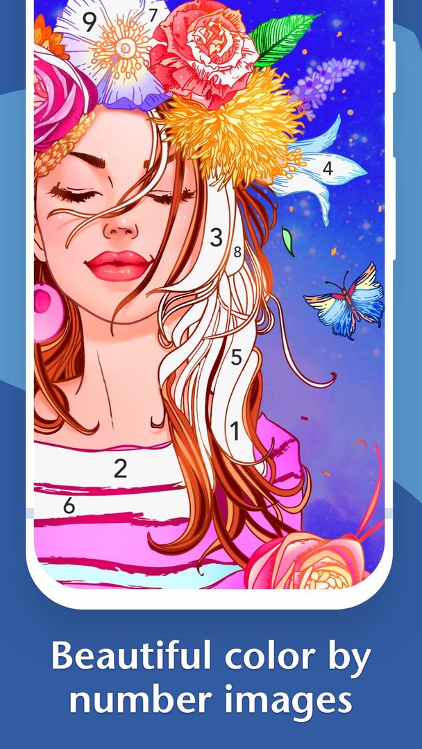 Screenshot of Coloring: Color by Number & Coloring Book