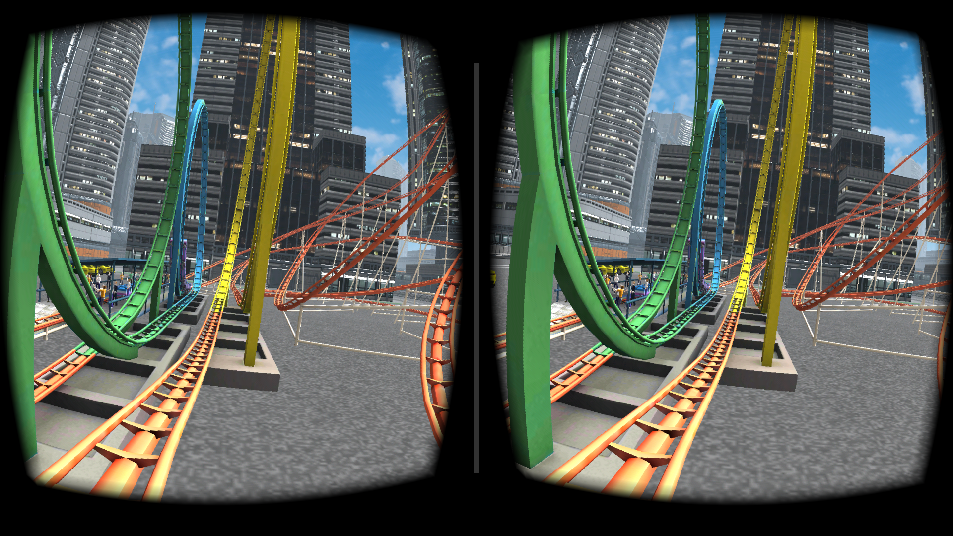 VR Roller Coaster Game Screenshot