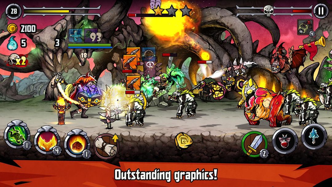 Bravium - Hero Defense RPG screenshot game