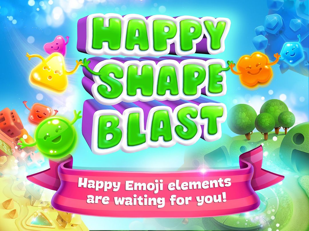 Happy Shape Blast - Classic Match 3 Jewel games 게임 스크린 샷