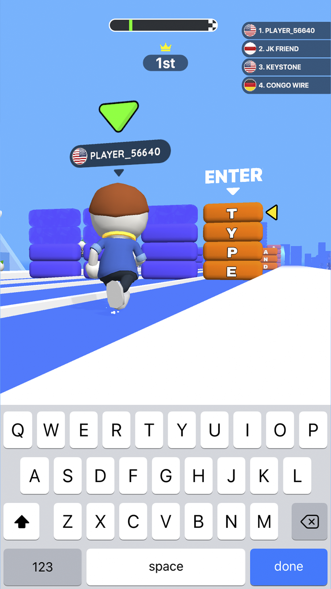 Screenshot of Type Sprint: Typing Games