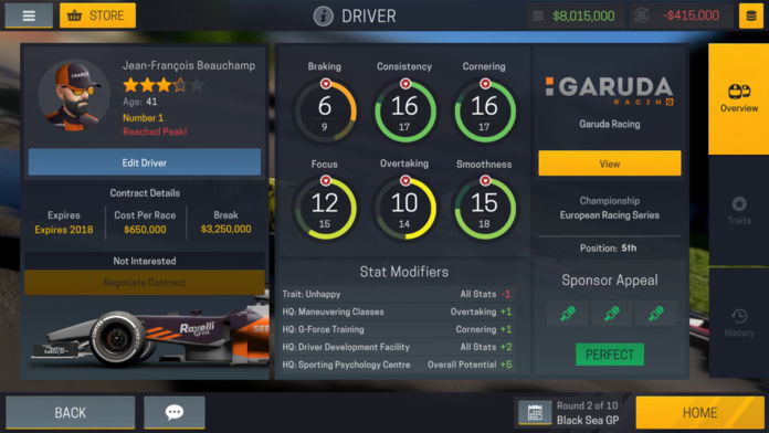 Motorsport Manager Mobile 2 게임 스크린 샷