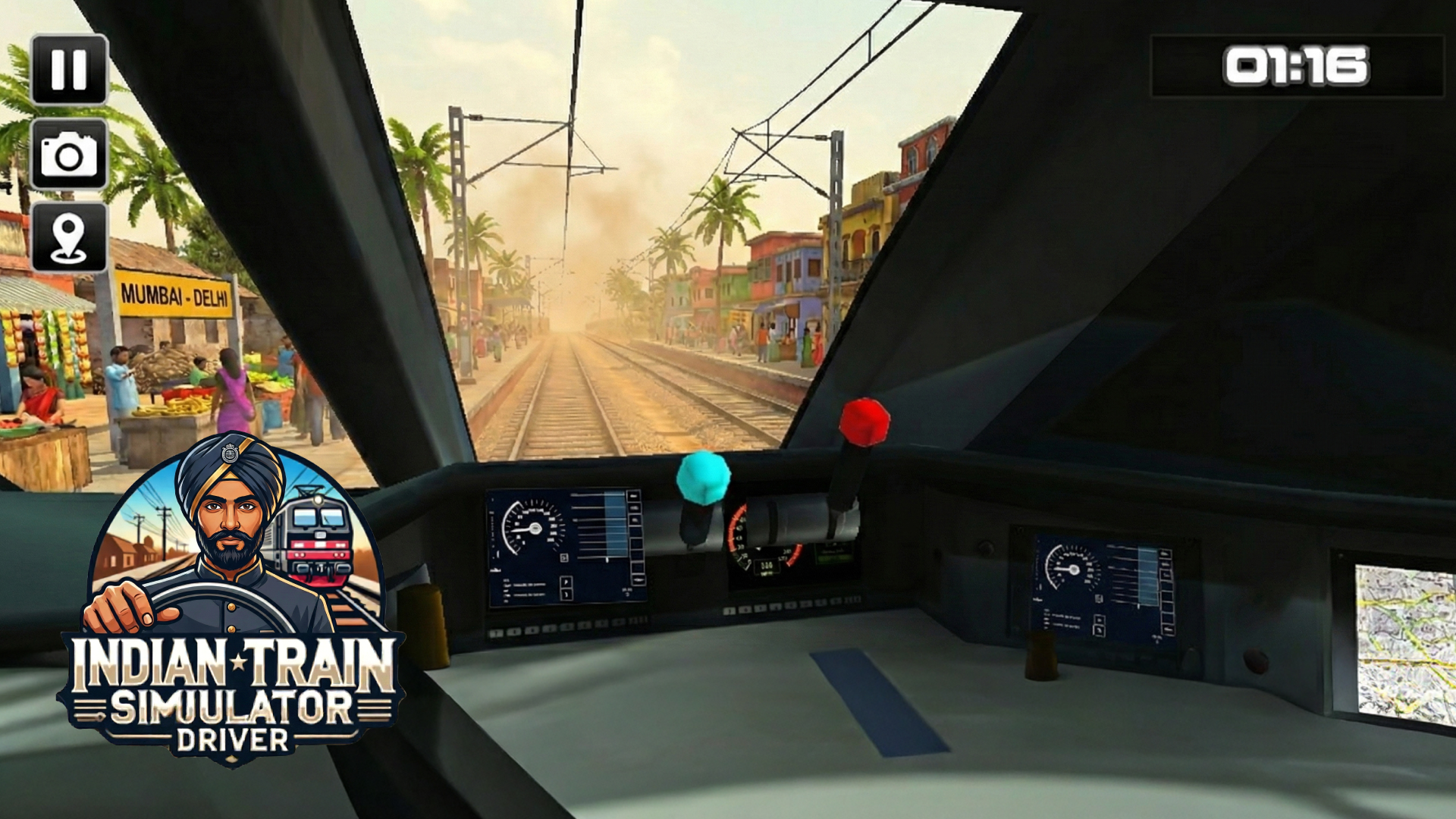 Indian Train Simulator Driver ภาพหน้าจอเกม