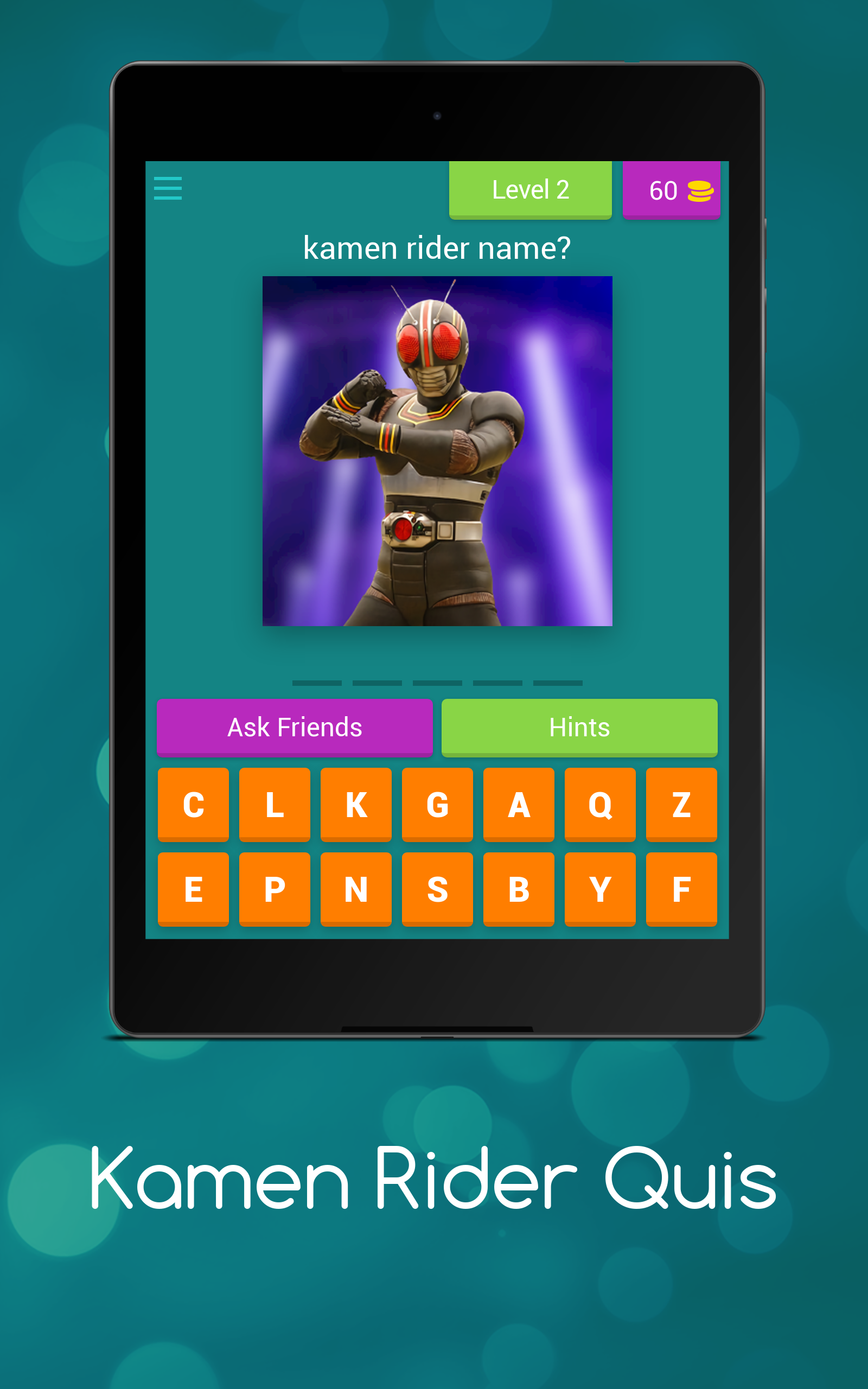 Kamen Rider Quis Game Screenshot