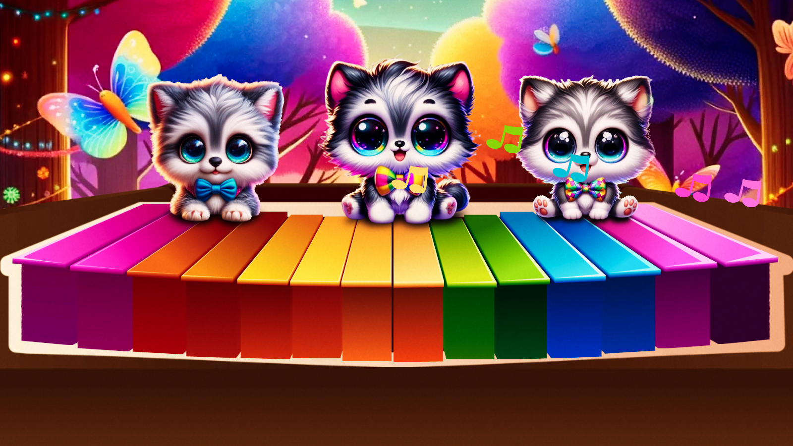 Captura de Tela do Jogo Colorful Piano Tunes