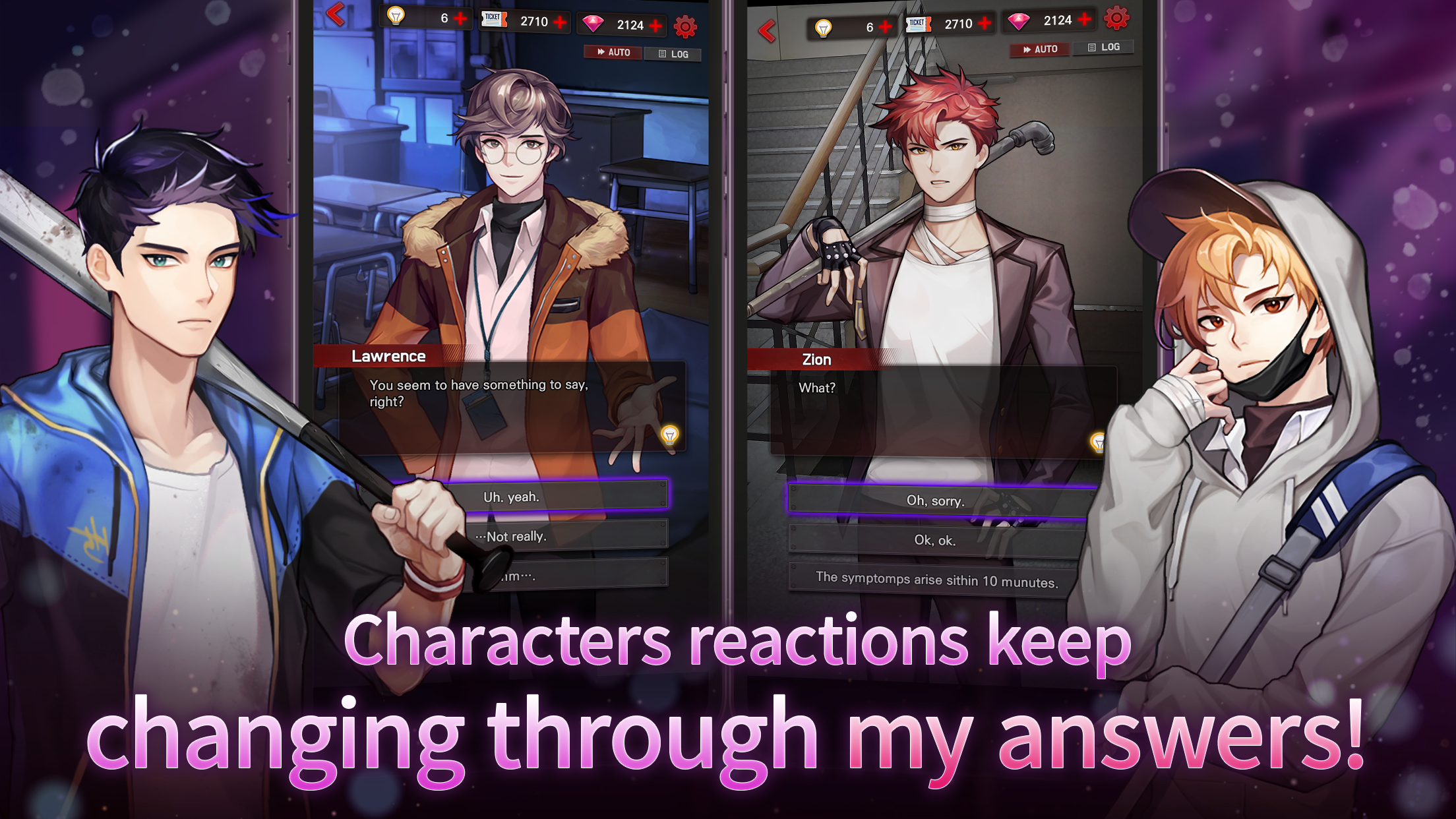 Dangerous Fellows:Otome Game Game Screenshot