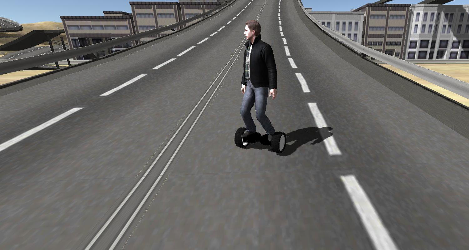 Cuplikan Layar Game Hoverboard Segway Driving